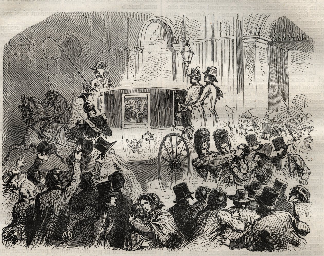 フランス国王ルイ・フィリップ1世（1773-1850）を暗殺しようとしたルイ・アリボーが逮捕される（6月25日）。 作： フランス語学校