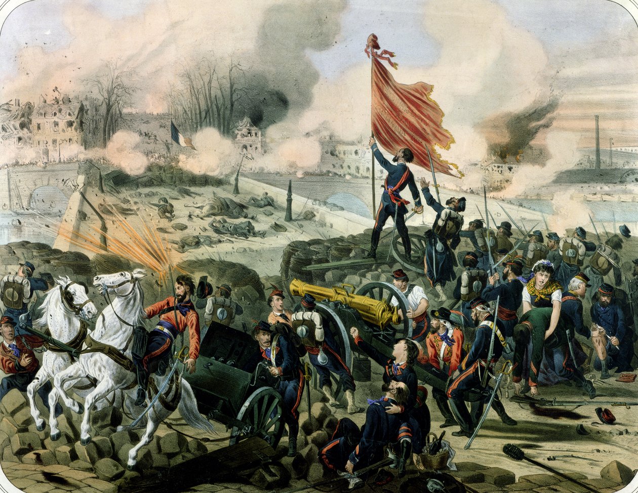 1871年4月2日のポンドヌイイとクルブヴォアでの攻撃（リソ） 作： フランス語学校