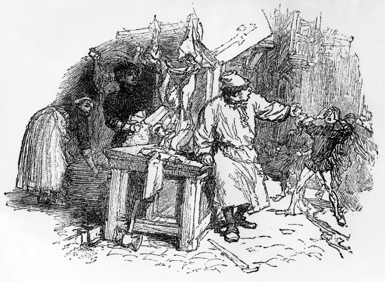 フランソワ・ヴィロンのバラード「つるを植えるサンタクロース」、ペレタン版、1896 作： フランス語学校