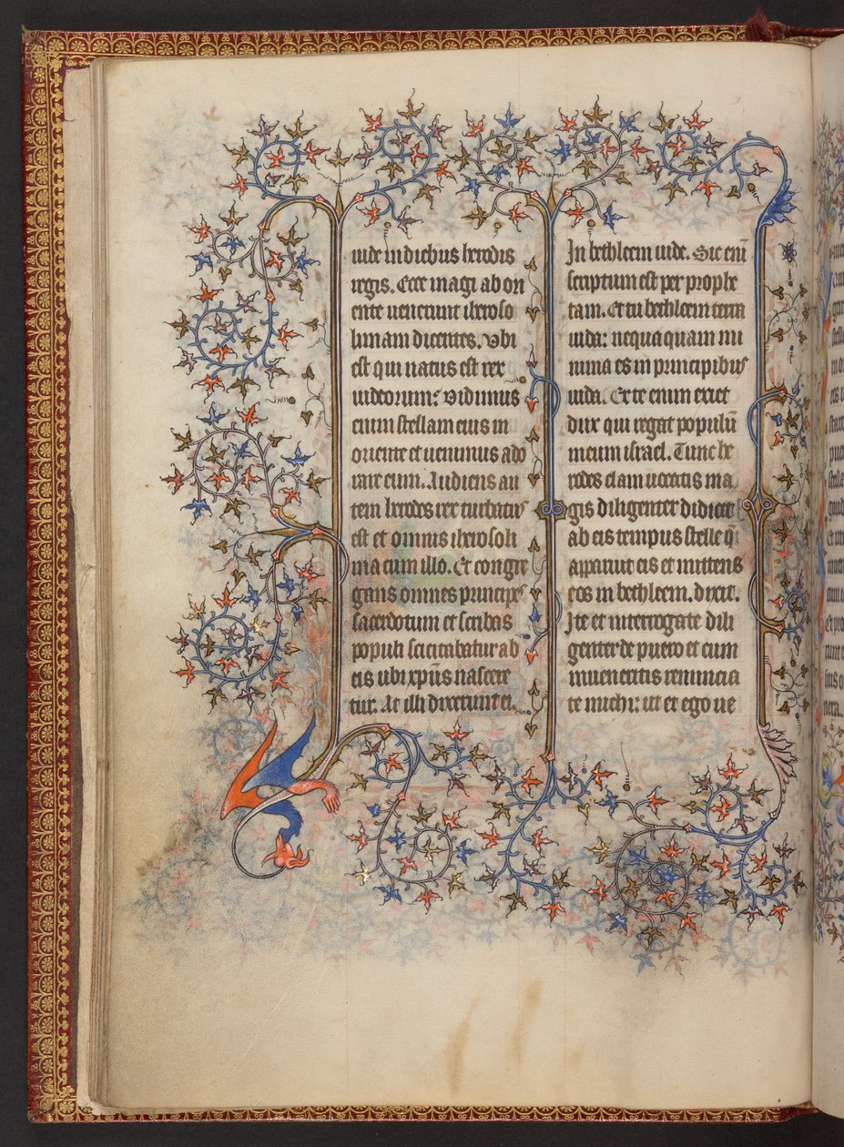 時祷書、追加MS 32454 f.11v、フランス 作： フランス語学校