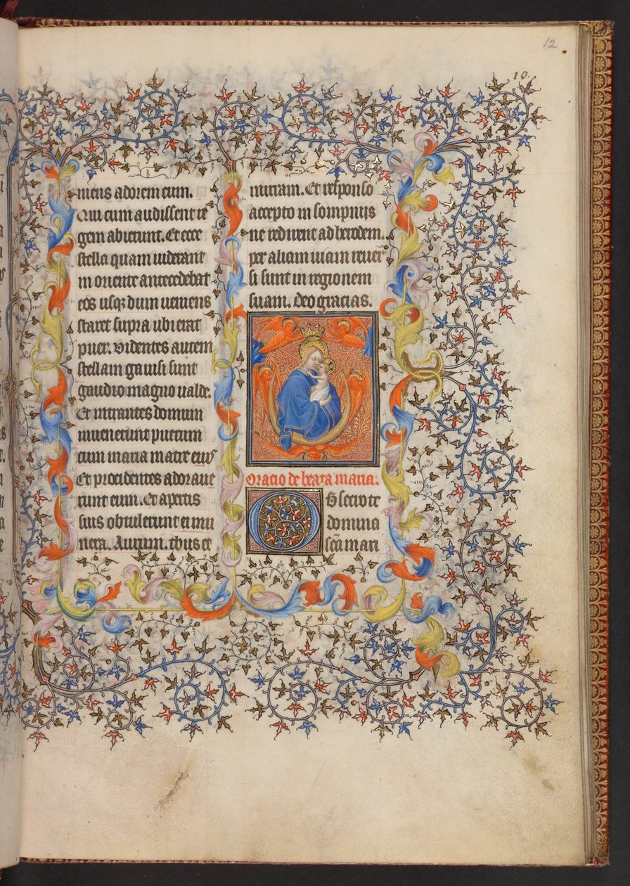 Book of Hours、追加 MS 32454 f.12r、フランス 作： フランス語学校