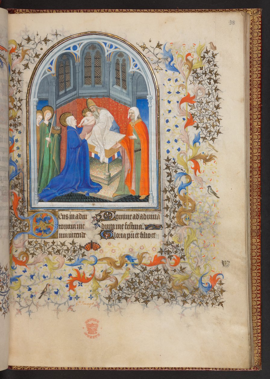 Book of Hours, Add MS 32454 f.38r, France   1440801   ja       japanese Successfully Translated  Original: Magnolias sur toile de velours dore Translat: Magnolias sur toile de velours dore 962031 ja japanese Successfully Translated Original: Nudes on the B 作： フランス語学校