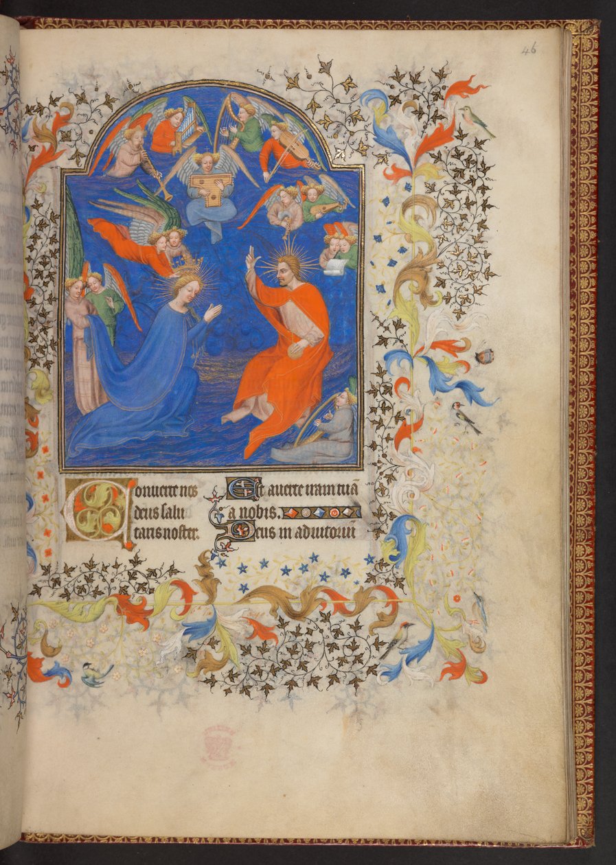 Book of Hours、追加 MS 32454 f.46r、フランス 作： フランス語学校