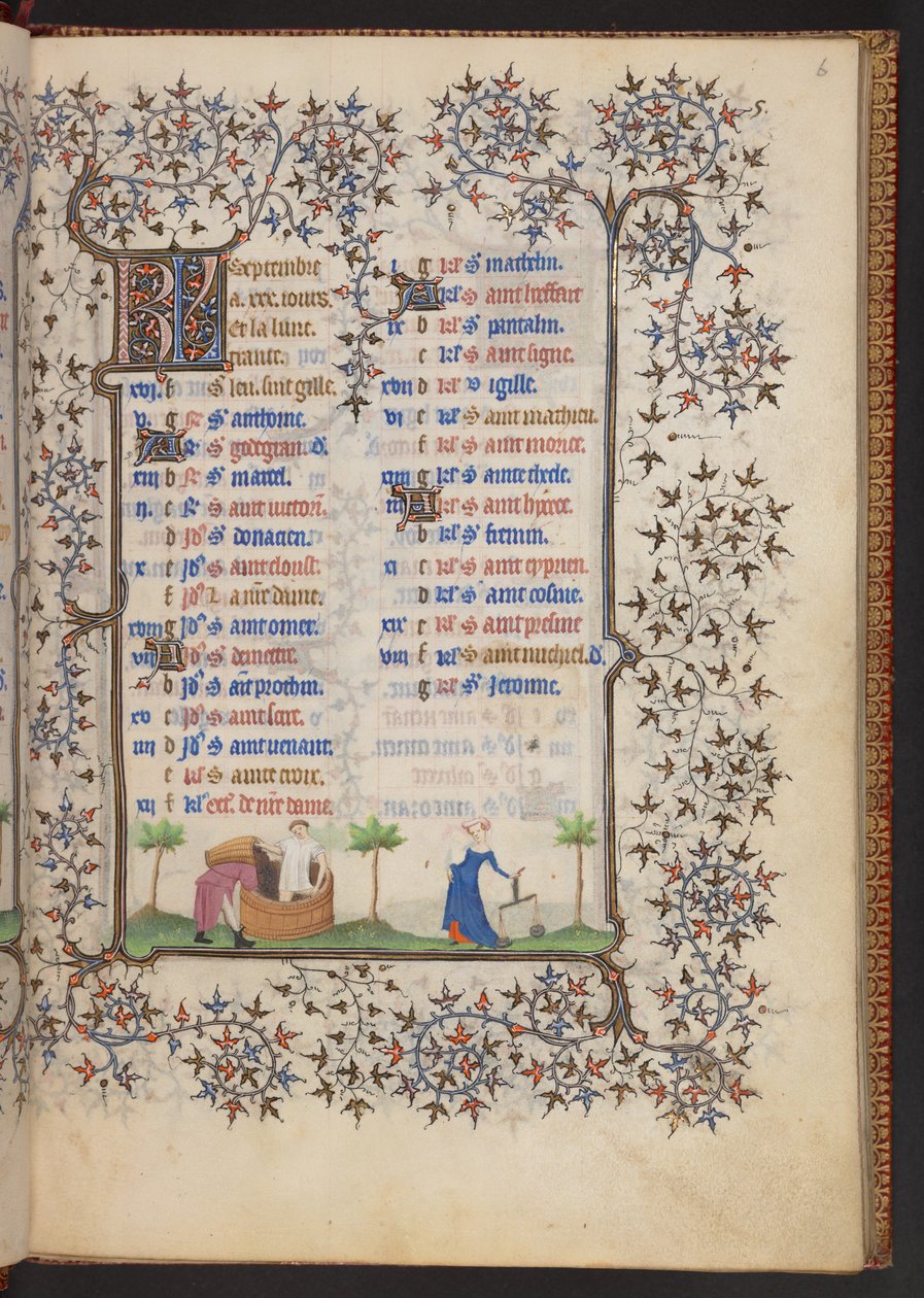 Livro de Horas, Add MS 32454 f.6r, França 作： フランス語学校