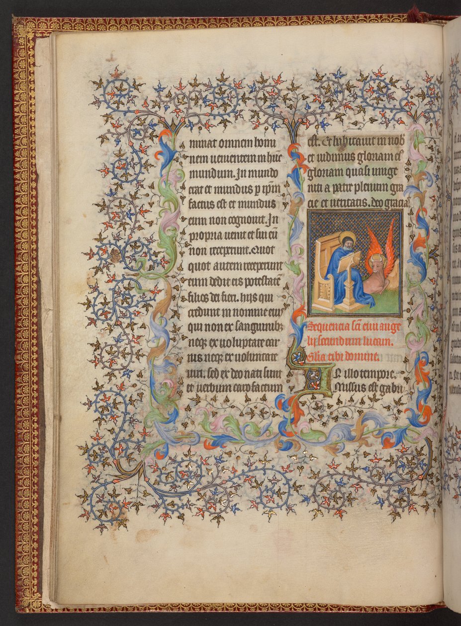 Book of Hours、追加 MS 32454 f.9v、フランス 作： フランス語学校