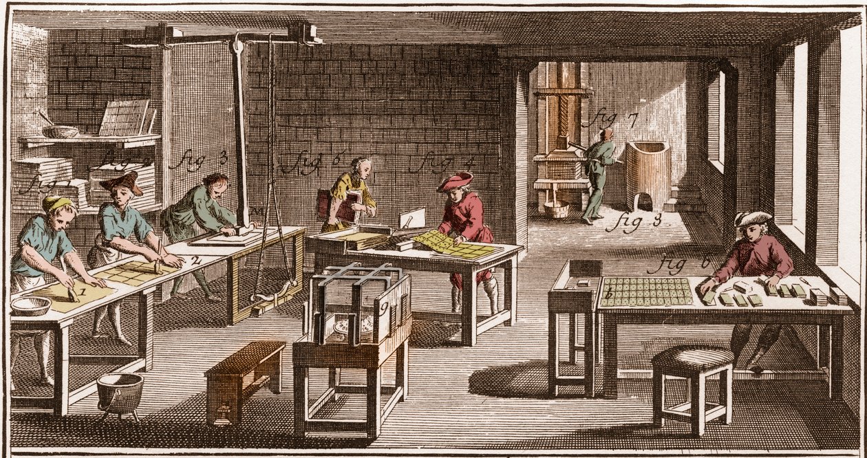 Cartier - Manufacture of Playing Cards - Denis Diderot (1713-1784)とJean d