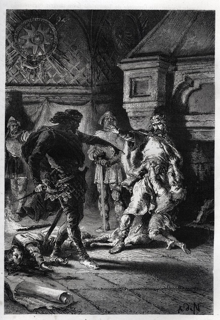 Childebert I (c498-558) at the Murder of his Brothers