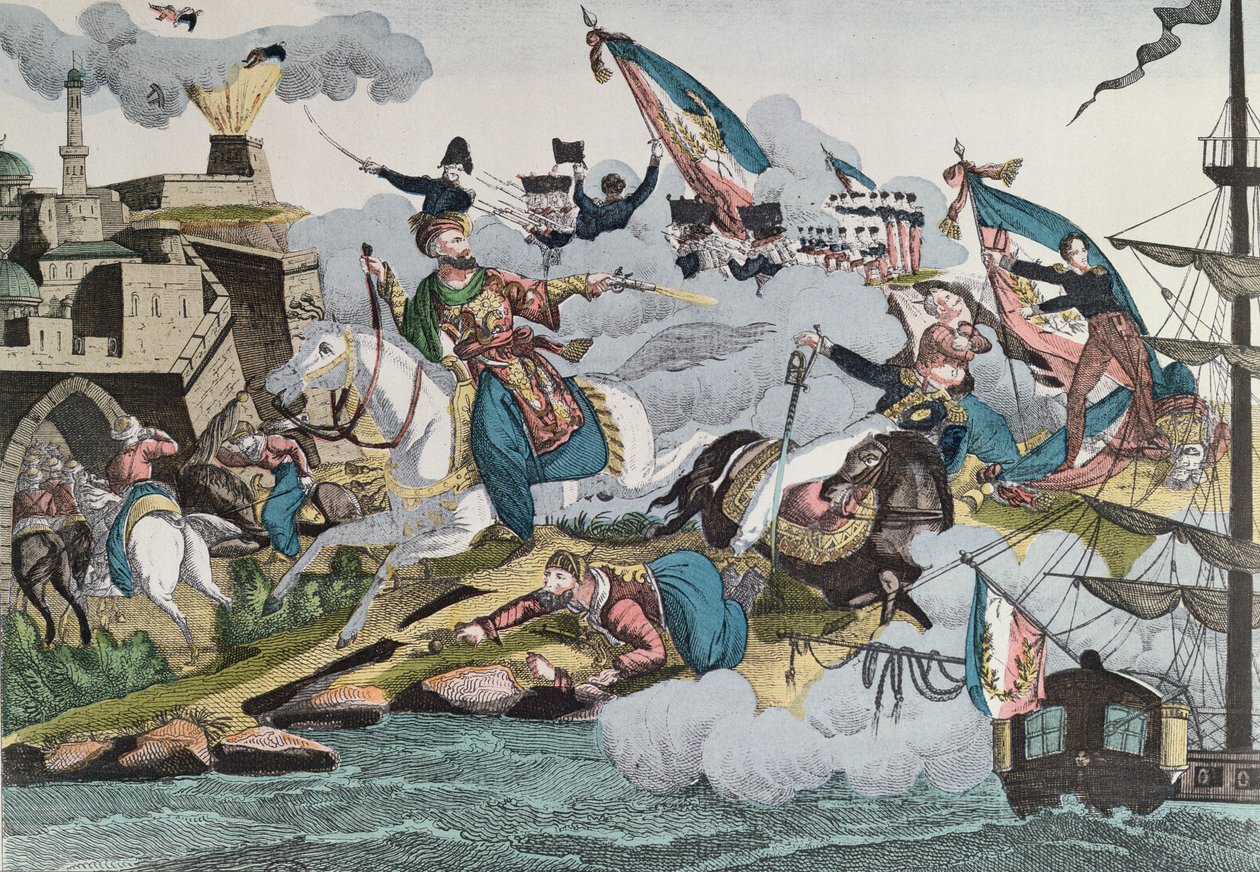 1830年のフランス軍によるアルジェの征服、1830〜40年頃 作： フランス語学校