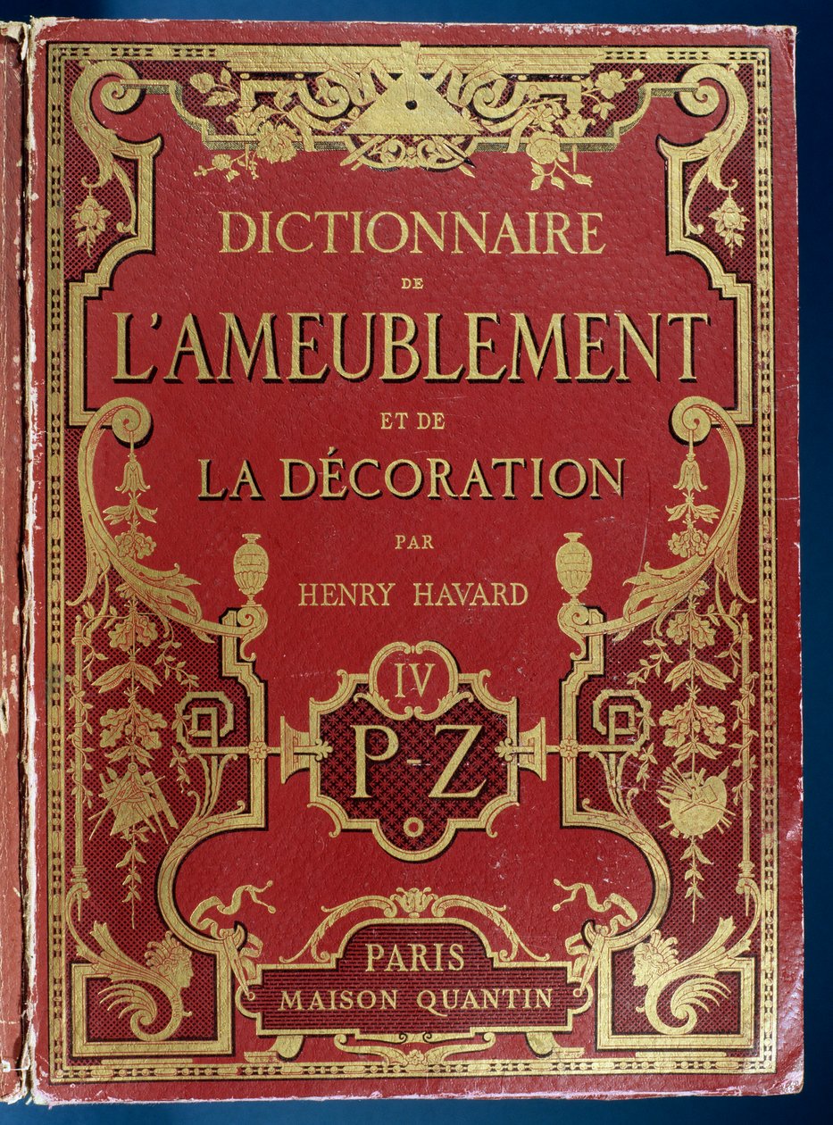 家具と装飾の辞典」の表紙 作： フランス語学校