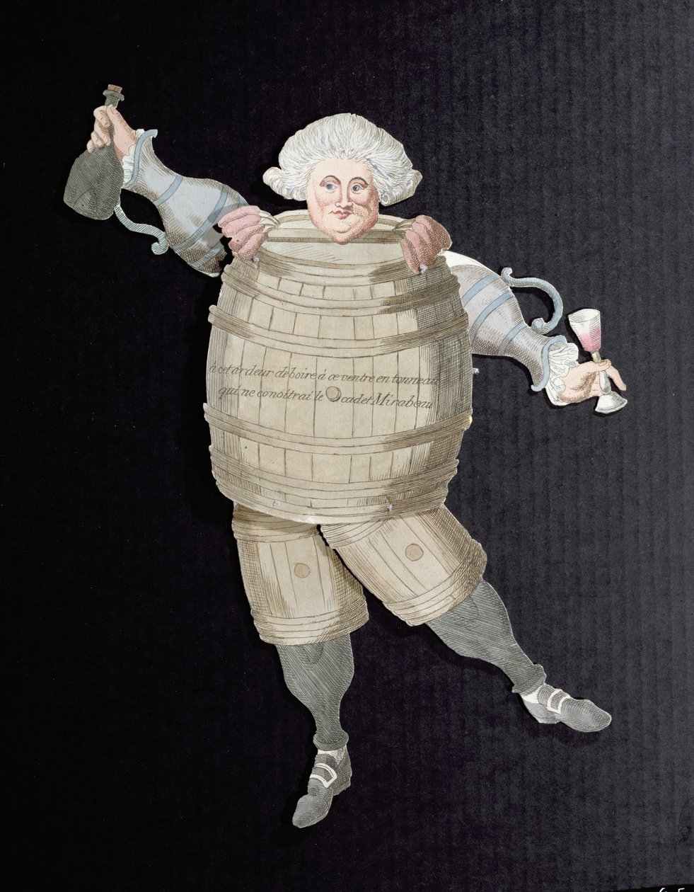 ルイリケッティの切り抜き（1754-92）ミラボーの子爵、ミラボートノー（バレル）c.1790（色の彫刻）とも呼ばれる（191400も参照） 作： フランス語学校