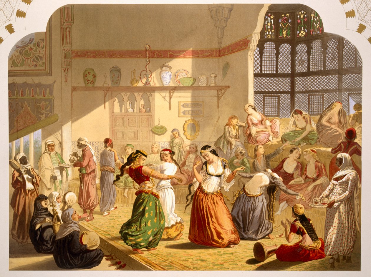 カイロでのダンス式典、1860 作： フランス語学校