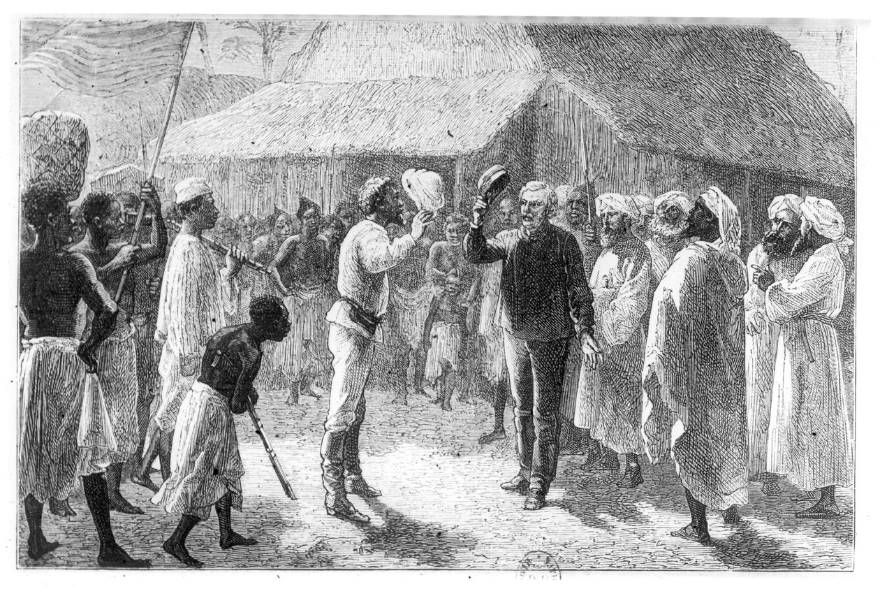 ヘンリー・モートン・スタンレー（1841-1904）による「リビングストーンの見つけ方」のDavid Livingstone（1813-73） 作： フランス語学校