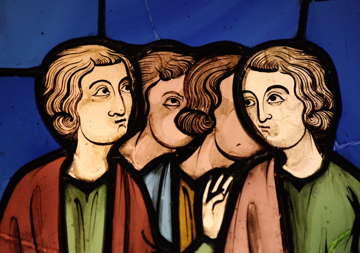 人々のグループを描いた、例Ste Chapelle、Bay G 作： フランス語学校