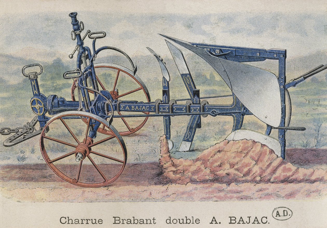 アントワーヌバジャックが発明したダブルプラウブラバント、1900年頃