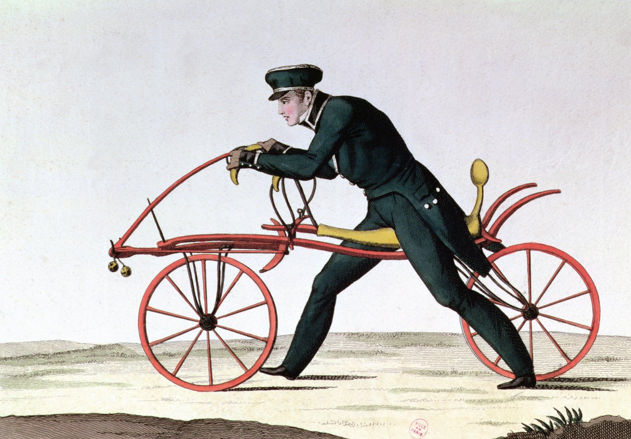 自転車の祖先であるDraisienneは1816年にカールフォンフォンド