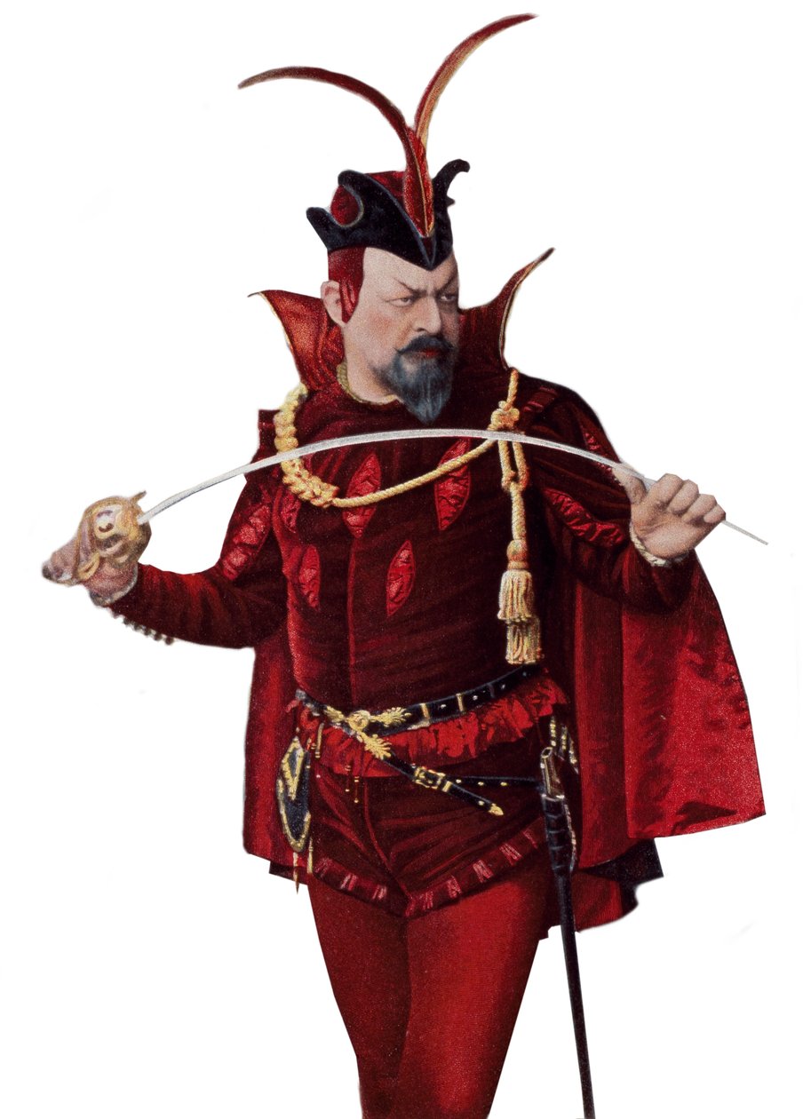 Edouard de Reszke in the role of Mephistopheles - Edouard de Reszke (1853-1917) in Mephistopheles (Mephisto) in the "Faust" - in "The Theatre" 01/09/1905 作： フランス語学校