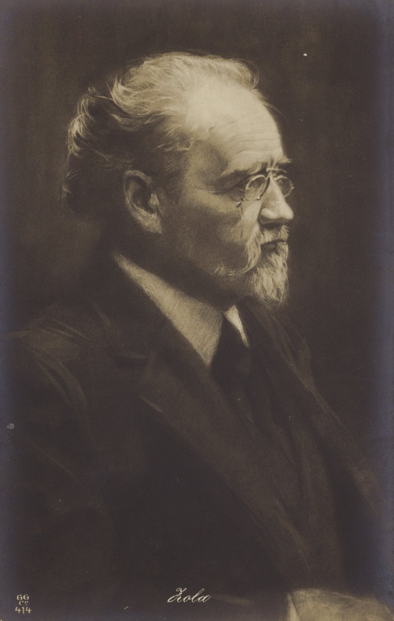 エミール・ゾラ（1840-1902）フランスの小説家、ジャーナリスト、劇作家（リトグラフ） 作： フランス語学校