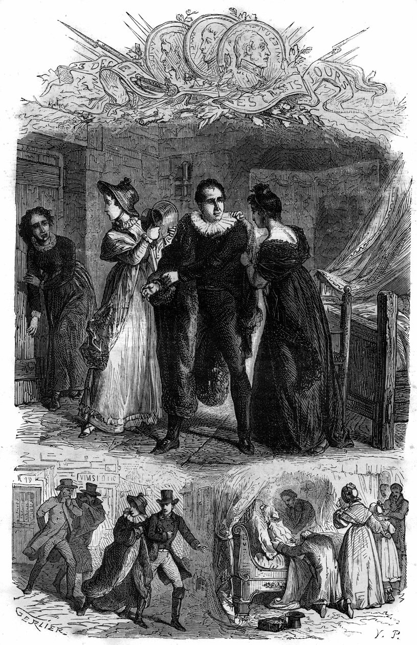 マダム・ド・ラ・ヴァレッタとして知られるエミリー・ドゥ・ラヴァレットは、革命の際に夫のラヴァレット伯爵アントワーヌ・マリー・シャマン（1769-1830、郵便局長）をコンシェルジュから逃がした。パップス・ロワ＝クィーン・エンペルーの歴史」に掲載されているエングレーヴィング 作： フランス語学校