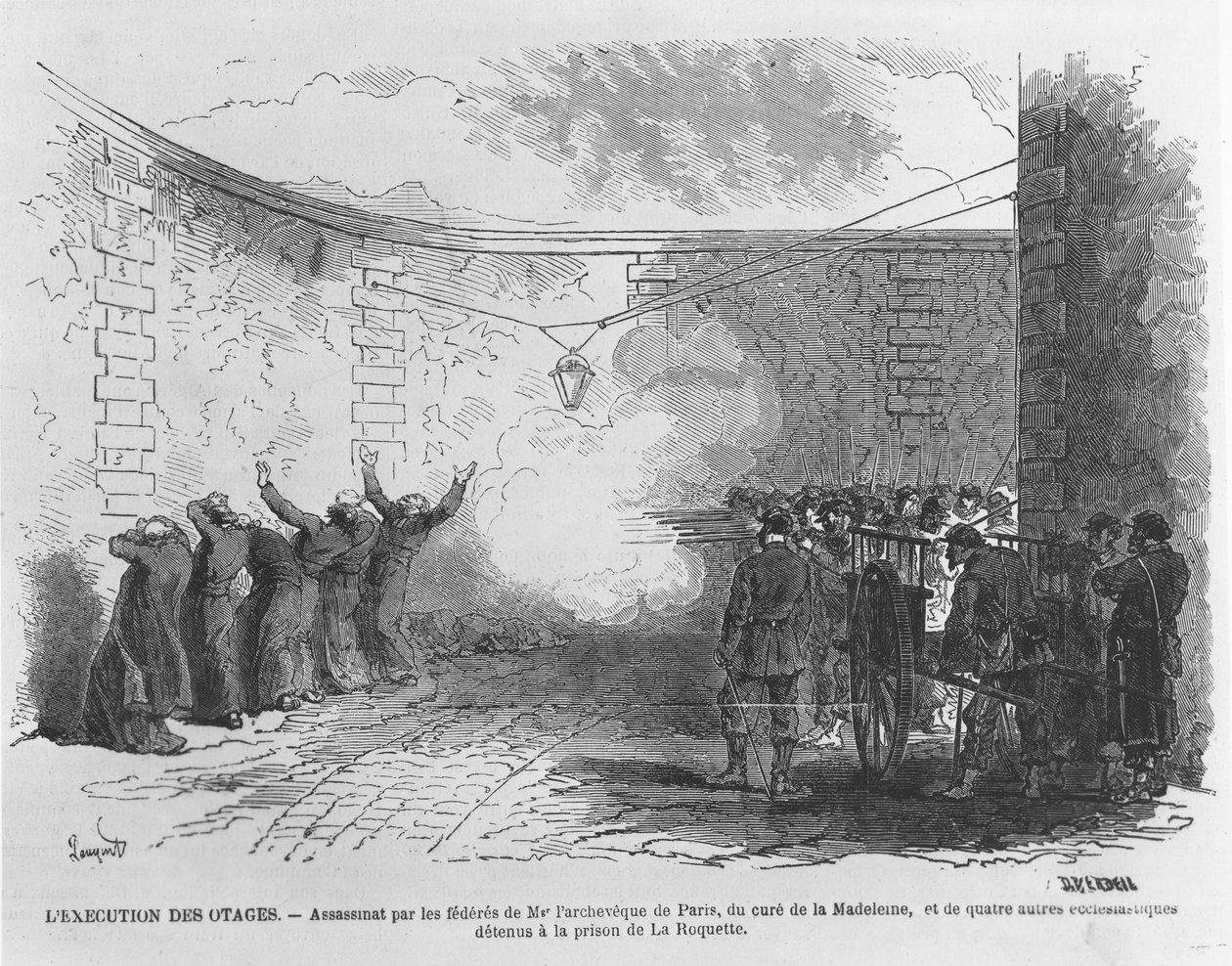ジョルジュ・ダーボイの処刑 1871年3月24日（彫刻作品 作： フランス語学校