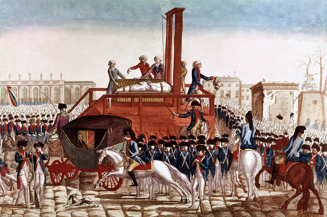 フランスのルイ16世の処刑（1月21日 作： フランス語学校