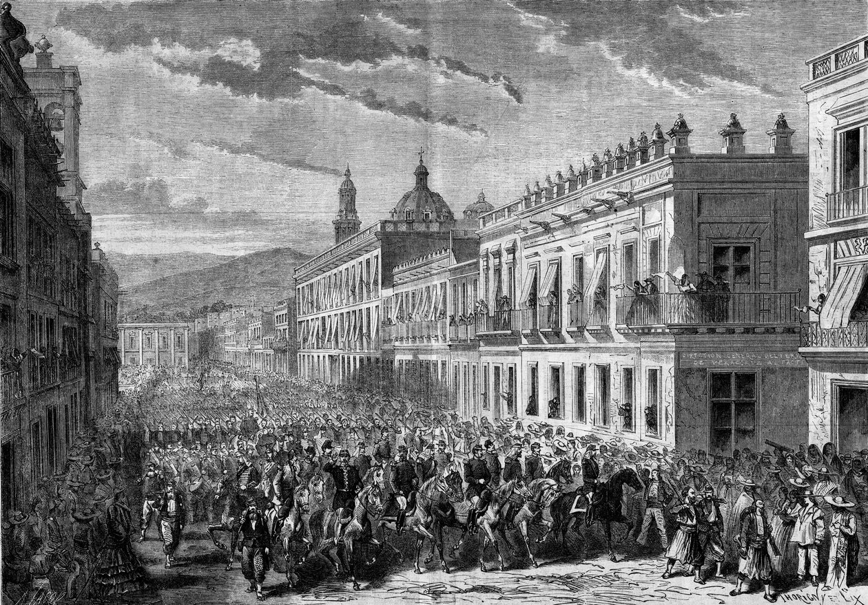 メキシコ遠征（1861-1867）：Francois Achille Bazaine（フランソワ・アキーユ・バゼーヌ）将軍のエントリー 作： フランス語学校