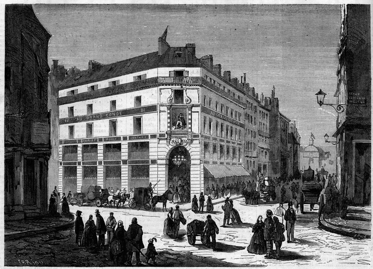 4月8日に開店したパリのグラン・コンドの新店舗の外観 作： フランス語学校