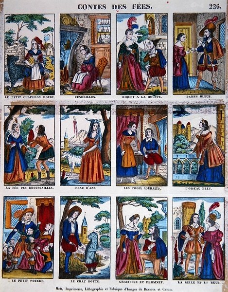 フェアリーストーリーズ」1840年頃（カラーリトグラフ） 作： フランス語学校