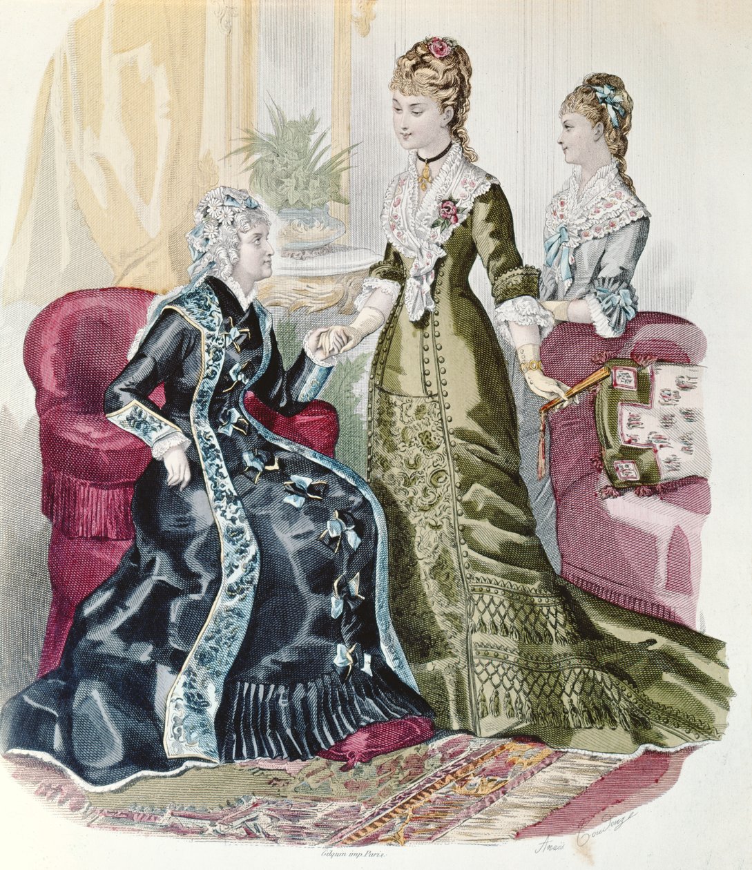 La ModeIllustréeの第二帝国のファッション 作： フランス語学校