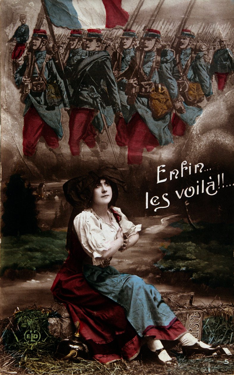 第一次世界大戦：「やっと来た」 フランス軍兵士の到着を心待ちにするアルザス人 作： フランス語学校