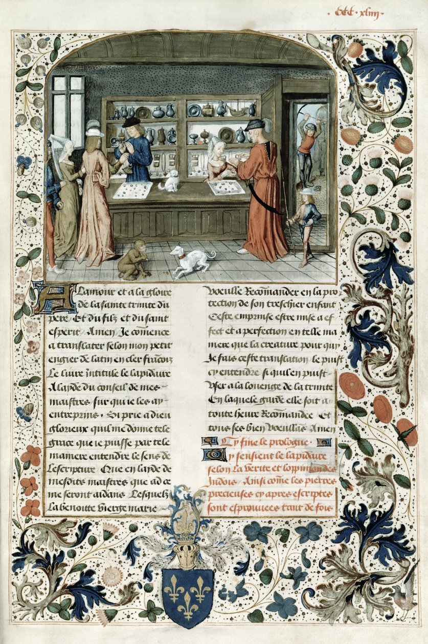Fr 9136 f.344 Jewelers Shop、ラピデアドマンデヴィル 作： フランス語学校