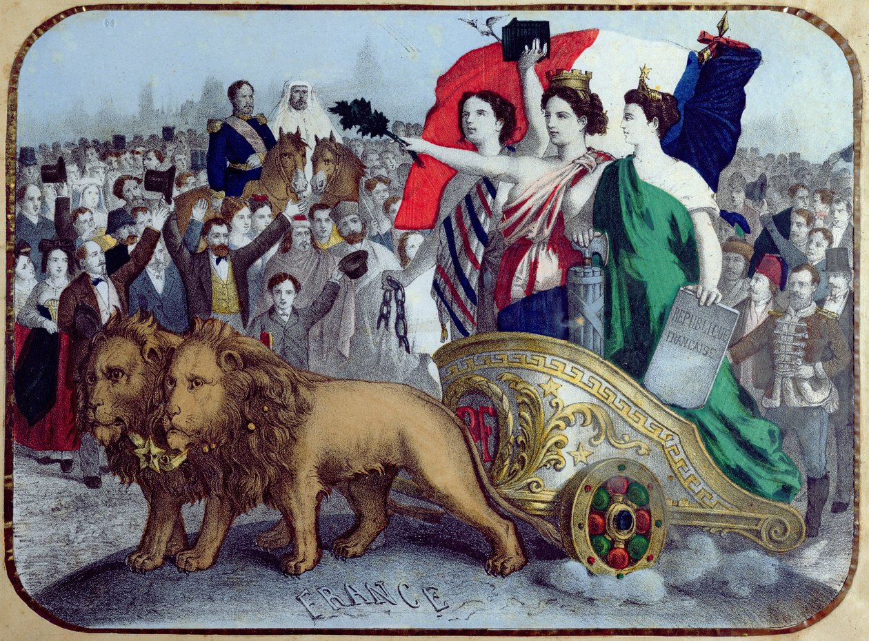 フランスが自由を宣言、1848 作： フランス語学校