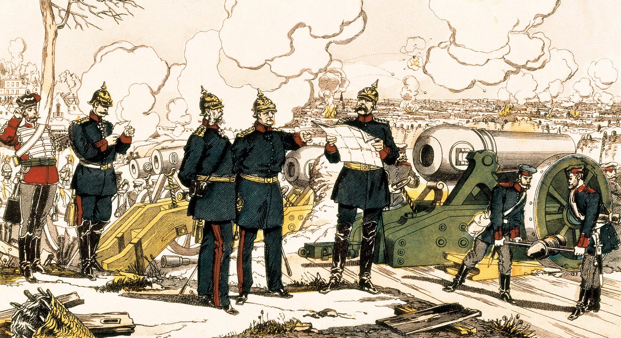 普仏戦争：パリの包囲と砲撃 作： フランス語学校