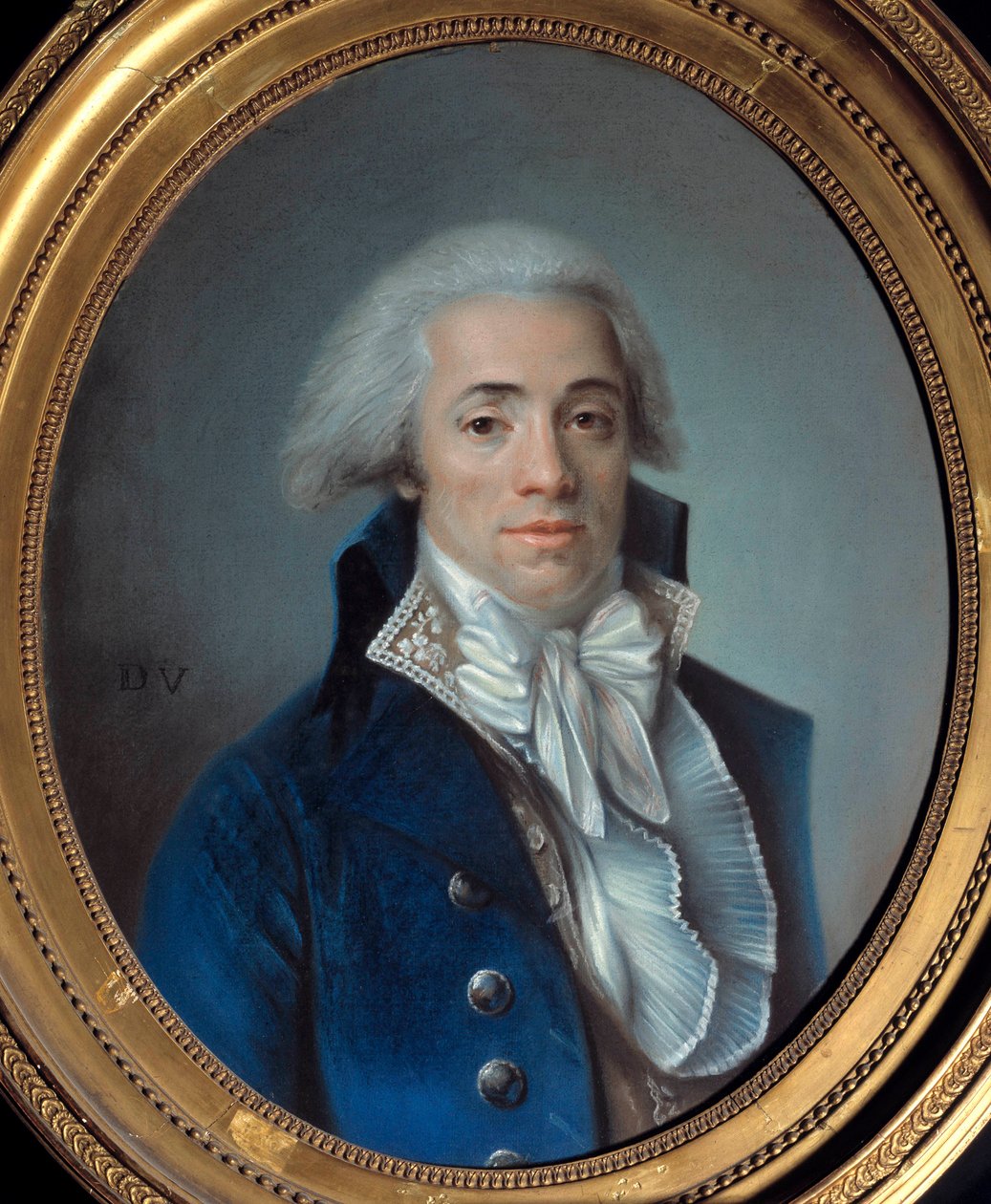 フランス革命。"Portrait of Bertrand Barere de Vieuzac (1755-1841), member of the Comite de Salut Public" エコール・フランセーズのパステル画。18世紀のパリ、カルナヴァレ美術館 - フランス革命。"ベルトラン・バレ・ド・ヴューザックの肖像（17 作： フランス語学校