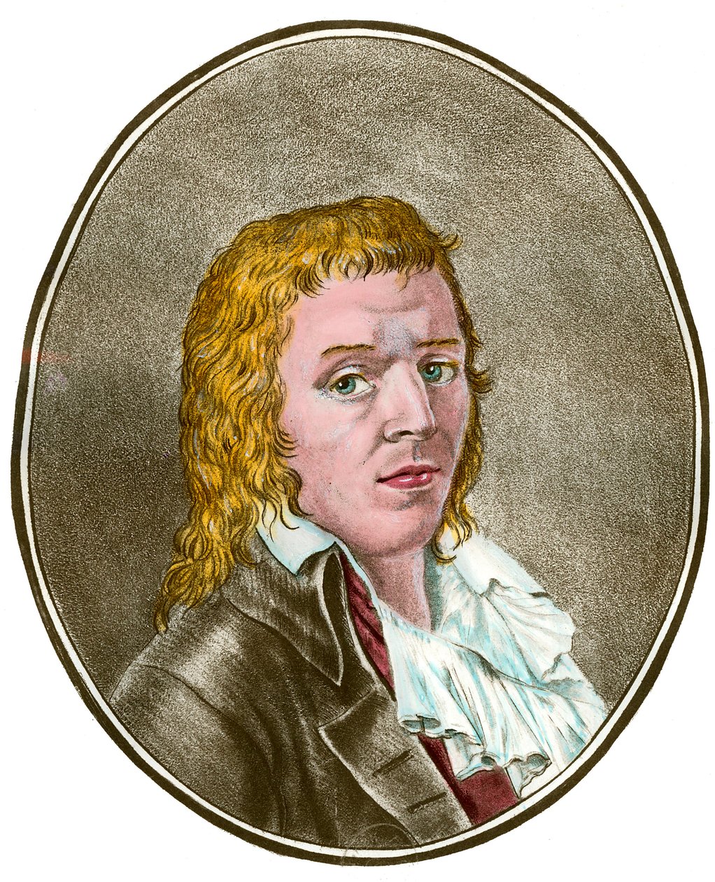 フランス革命「フランソワ・ベイブフ・ディット・グラックス（1760-1797）革命家の肖像」 18世紀のエングレーヴィング 個人蔵 作： フランス語学校