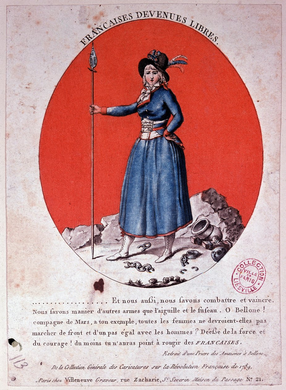 1789年に自由になったフランス人男性 - 彫刻、カルナヴァレ 作： フランス語学校