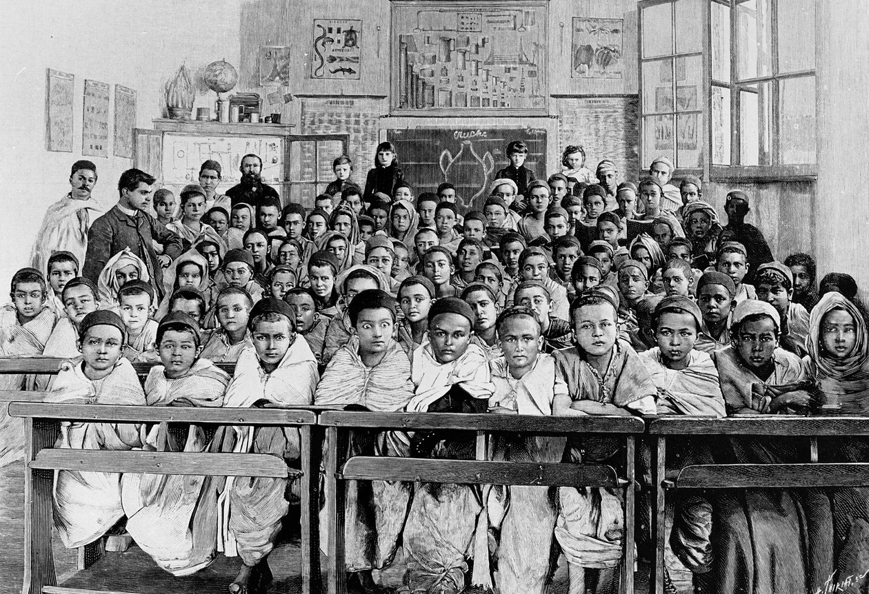 カビリーのフランス語学校、1891年 作： フランス語学校