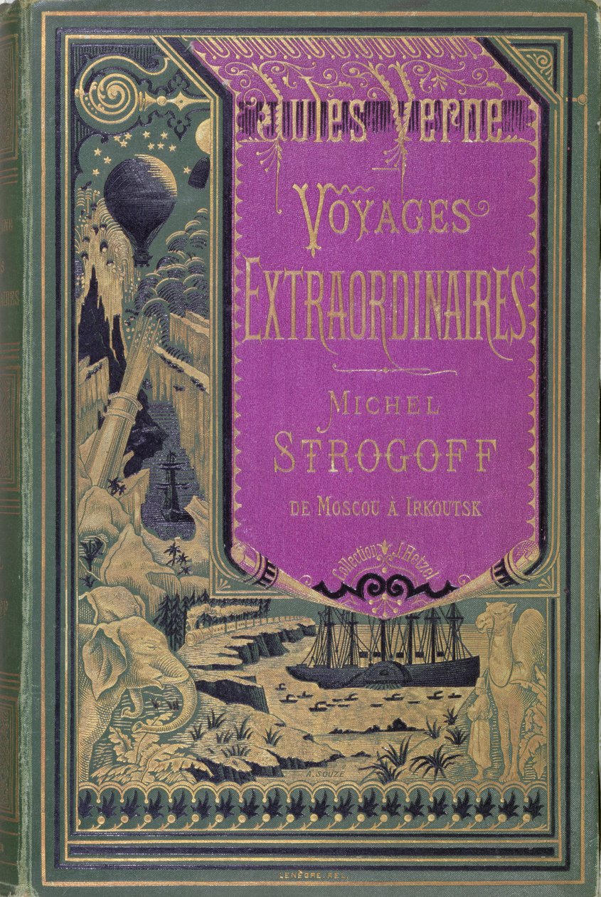 Jules Verne（1828-1905）1876によるMichel Strogoffの表紙 作： フランス語学校
