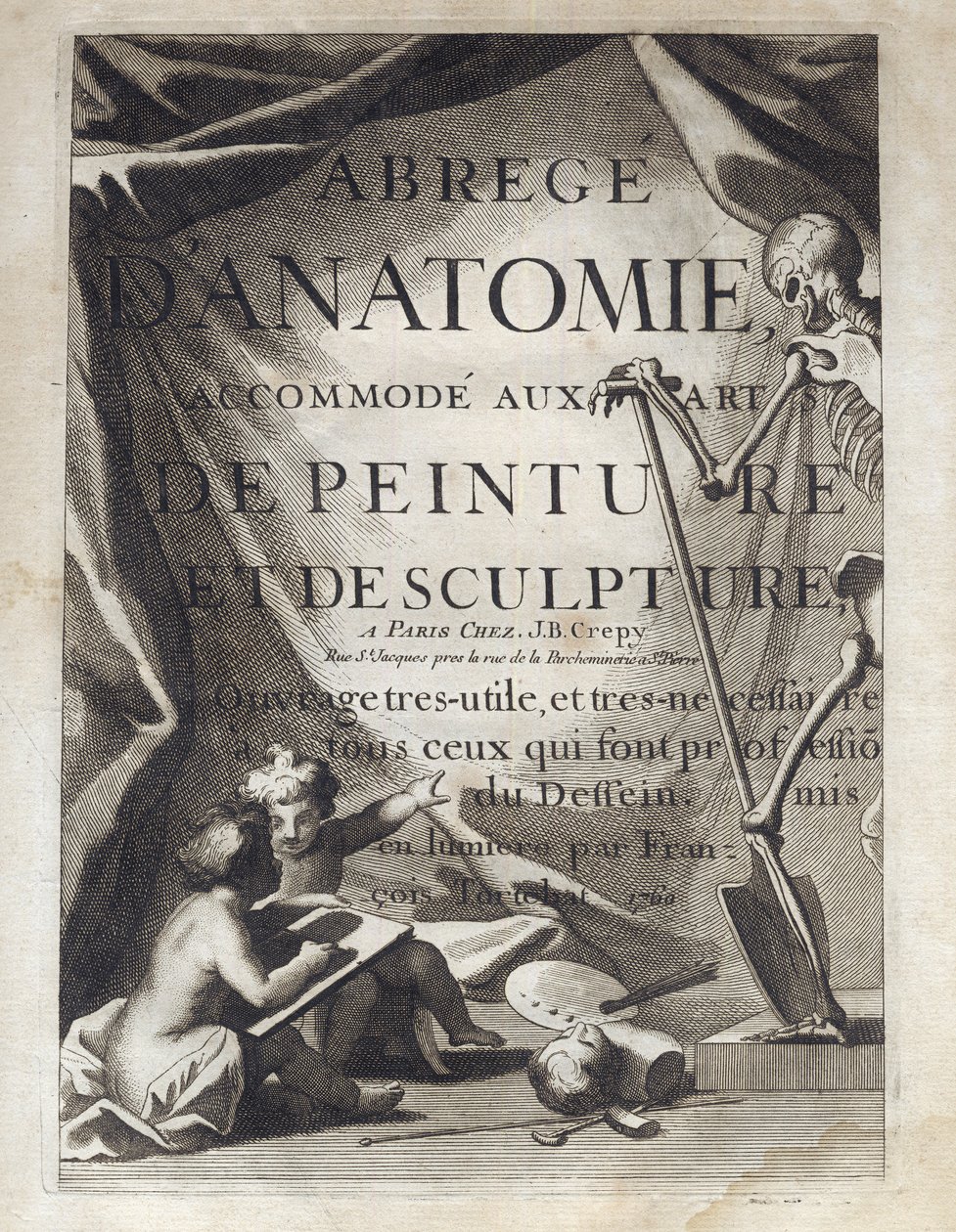 Frontispiece - 抽象的な解剖学、絵画と彫刻の芸術に合わせて - Abrege d