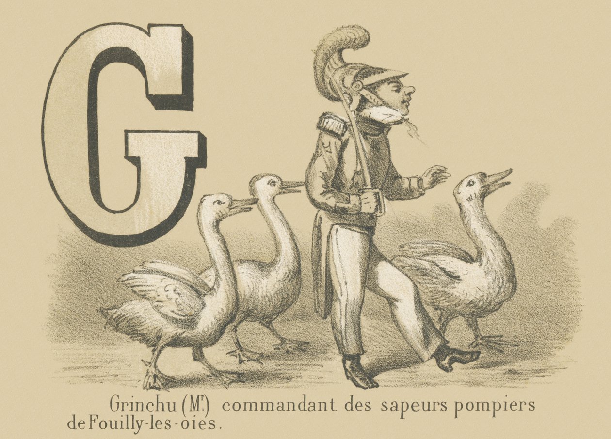 G：Fouilly-les-Oies消防隊のGrinchu（Mr）司令官 作： フランス語学校