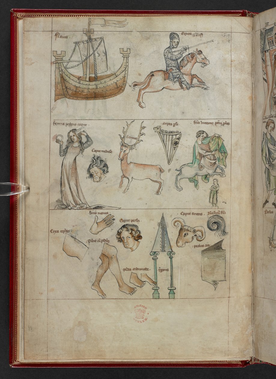 Georgius Fendulus, Liber astrologiae, Sloane MS 3983, f.4v (vellum). 作： フランス語学校