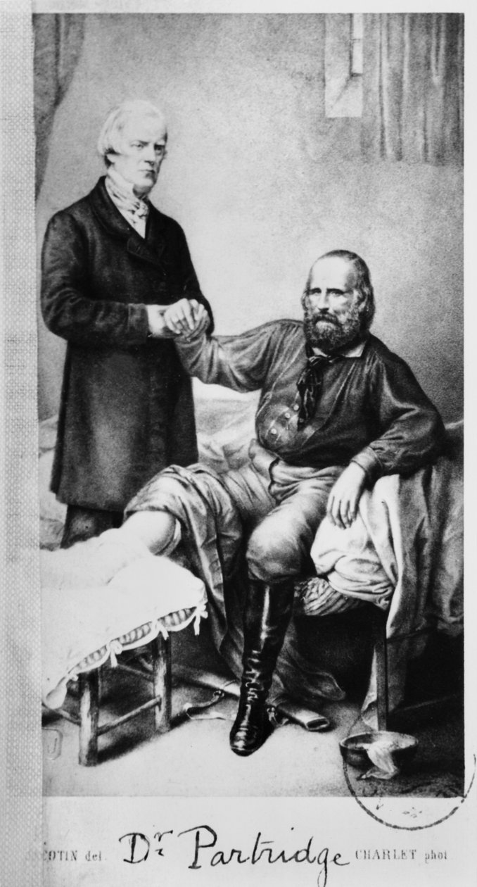 ジュゼッペガリバルディ（1807-82）、パートリッジ博士、1862年頃 作： フランス語学校