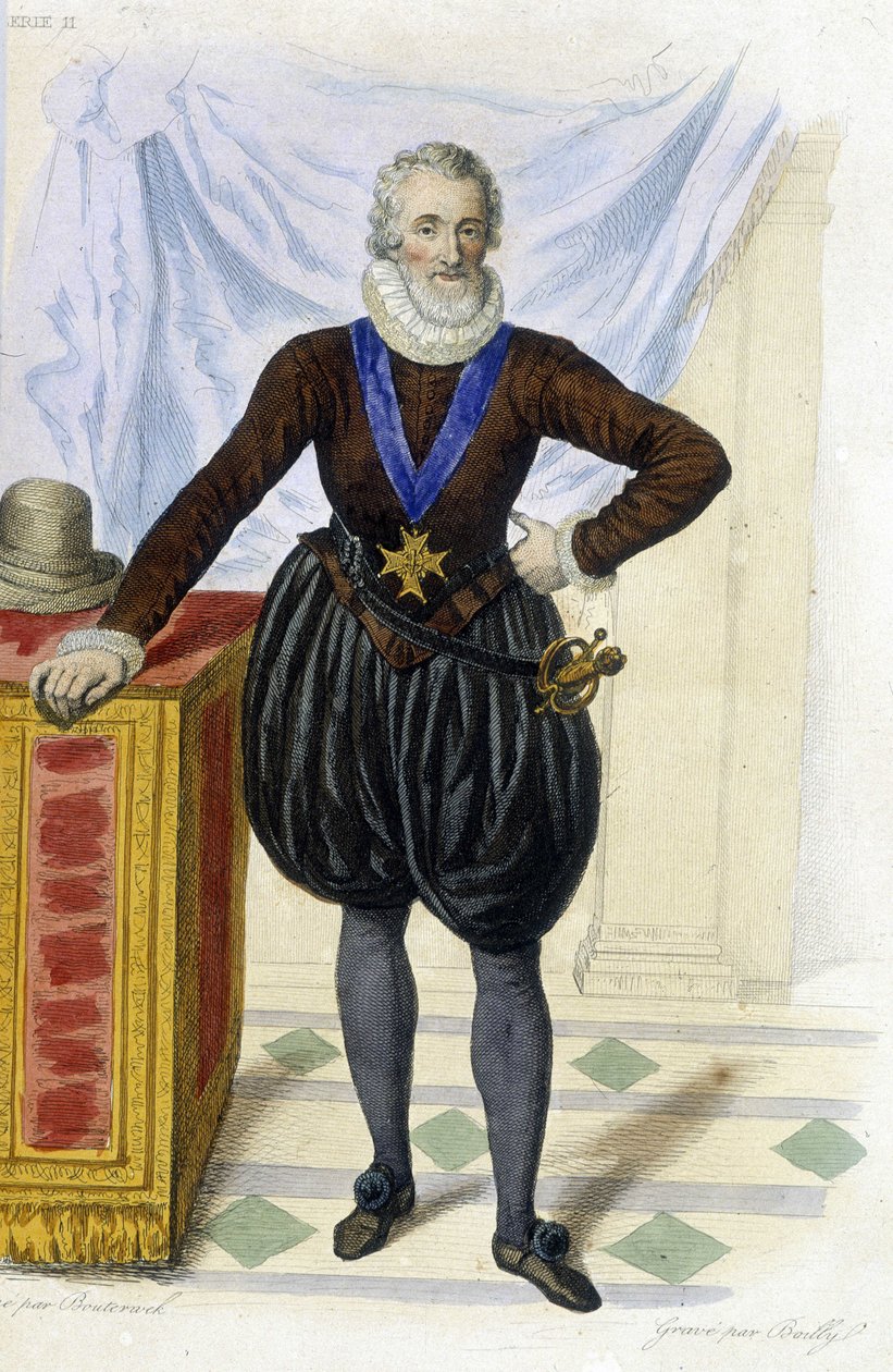 Henri IV (1553 - 1610) - "Le Plutarque francais", Ed.Mennechet 作： フランス語学校