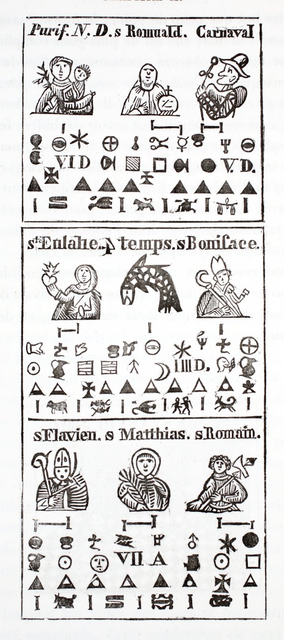アルマナックの象形文字 作： フランス語学校