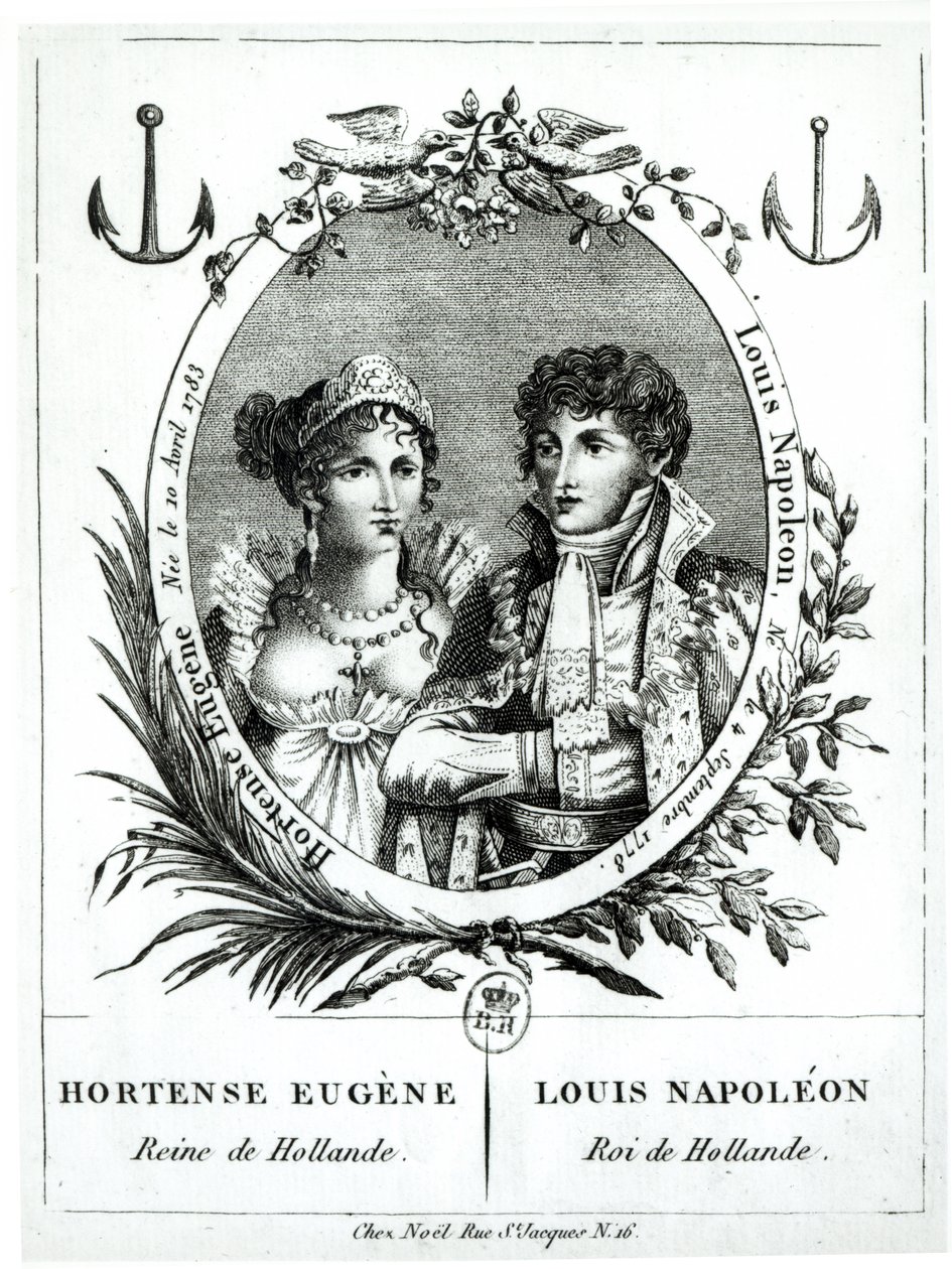 Hortense de Beauharnais（1783-1837）とLouis-Napoleon Bonaparte（1778-1846） 作： フランス語学校