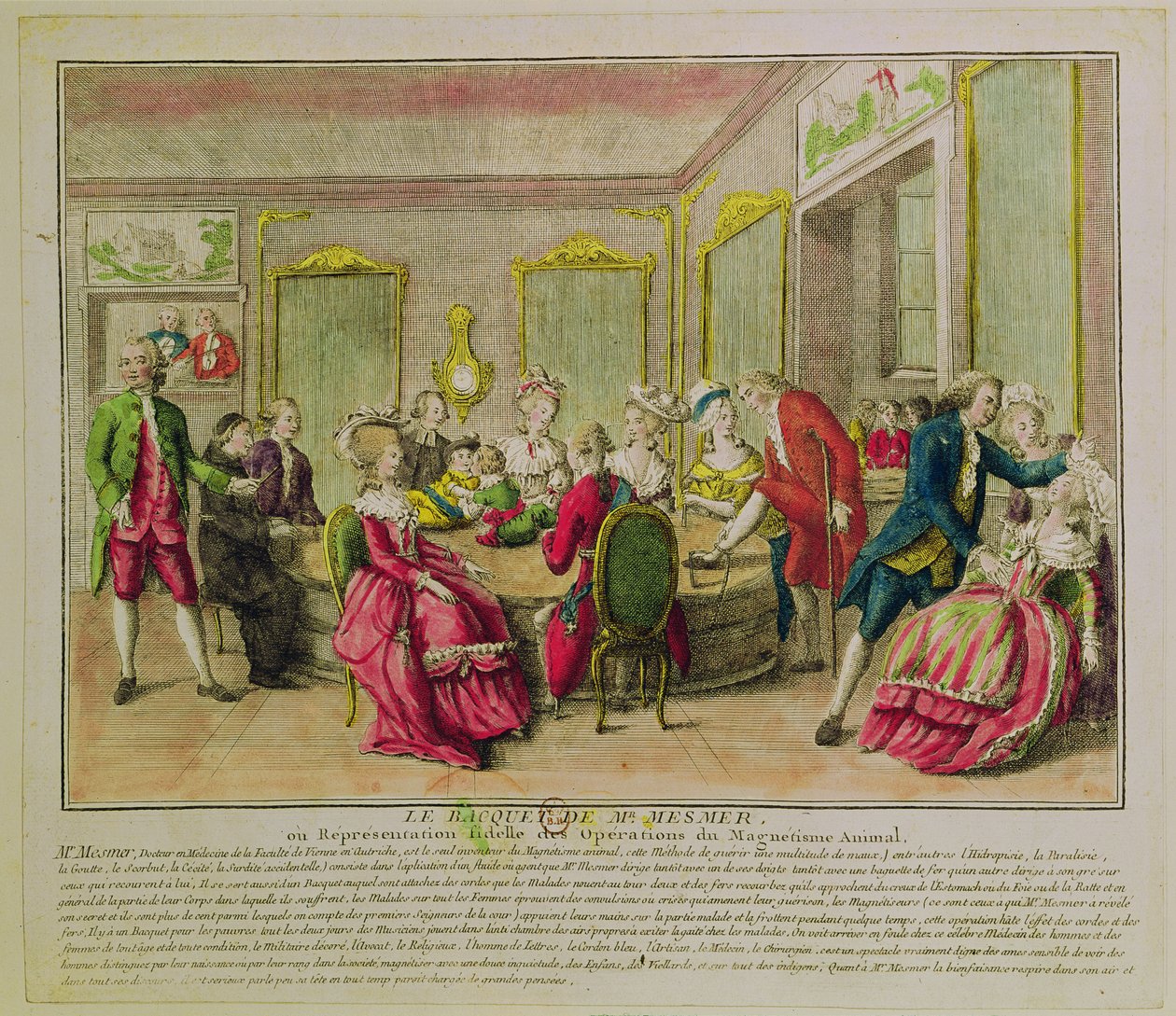 フランツ・アントン・メスマーとの催眠術セッション（1734-1815）1784 作： フランス語学校