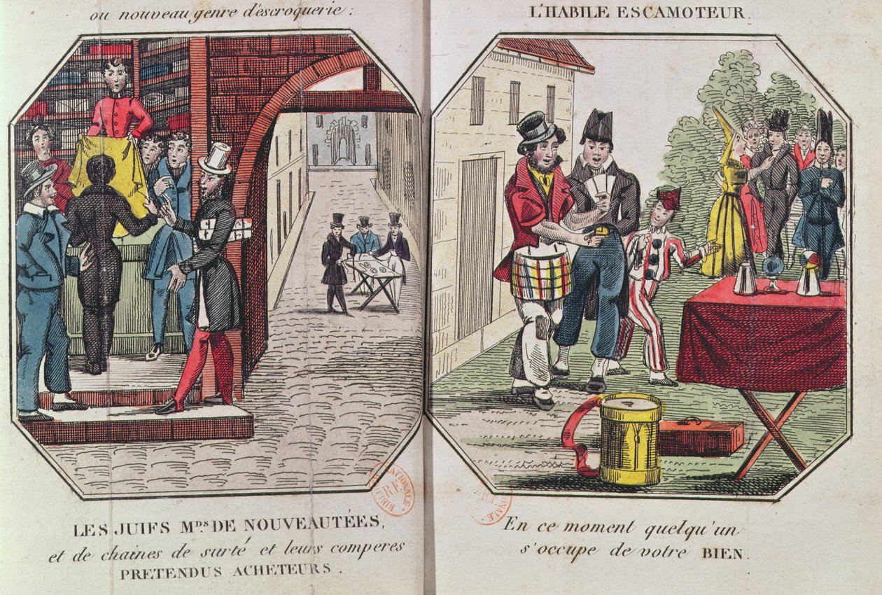 Le Paravoleur ou Lart de ConduiteのイラストTout Pays、特にパリ、ユージーンフランソワヴィドック、1830年 作： フランス語学校