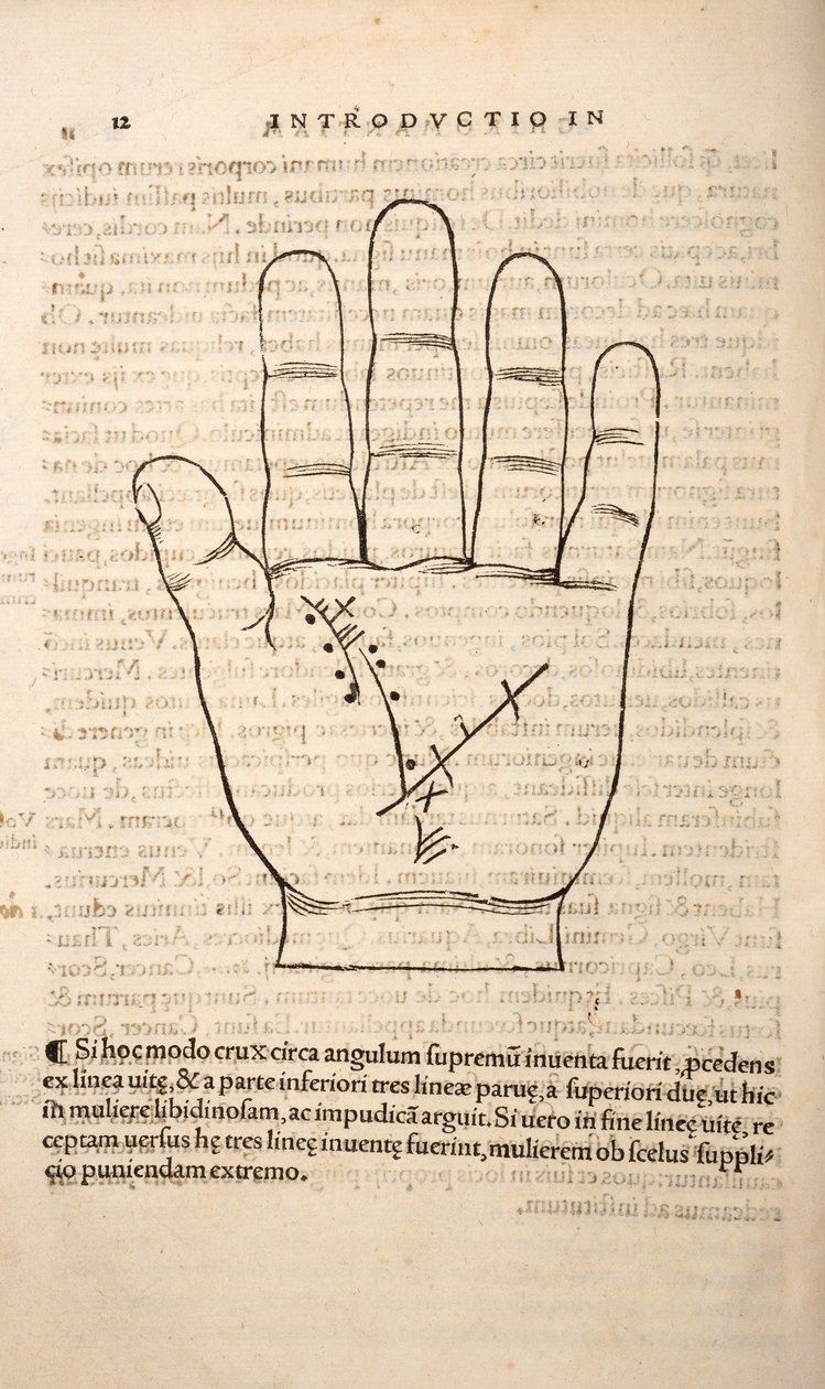 ジョアンズ・インダージョ、ストラスブール、1531年によるキロマンティアのイラスト（版画と彫刻） 作： フランス語学校