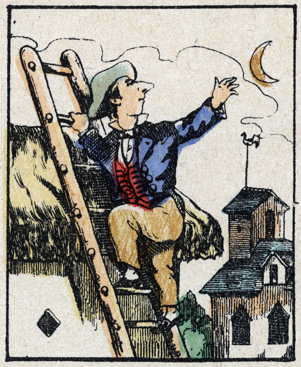 物語「Jeannot Serinet の Veridique の歴史」の挿絵 「Imagery Pellerin の木版画 - Epinal, sd.19世紀後半の作品。 作： フランス語学校