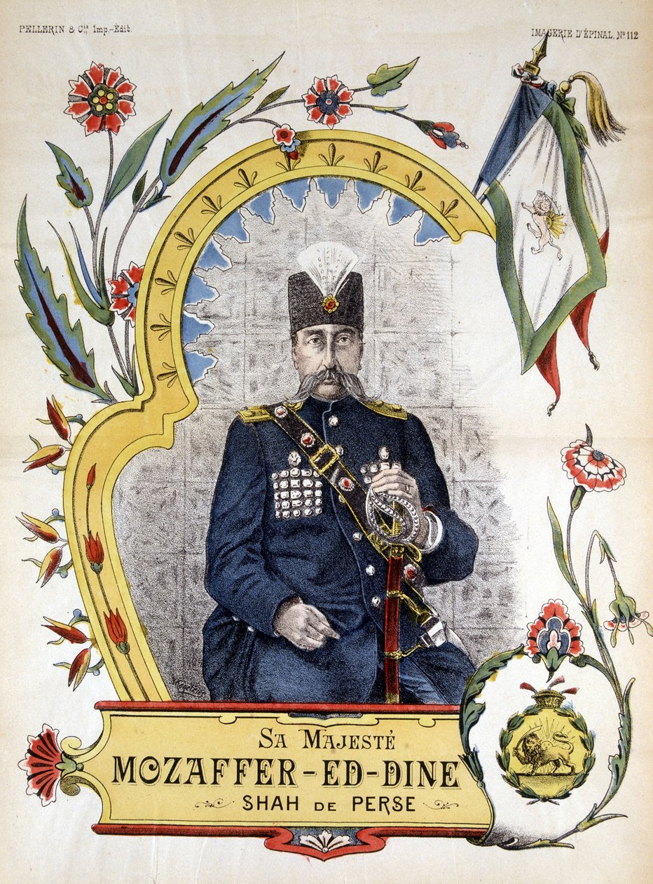 エピナル、モザファー・エド・ダイン（Mozazaffer-ed-dine, Mozzafar-al-Din, Mozzafar al Din, Mozaffaredin）のイメージ 1896年から1906年までペルシャのシャー。 作： フランス語学校