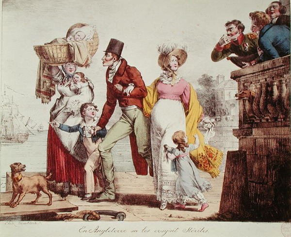 イギリスでは、無菌状態だと思っていた」（カラーの刻印） 作： フランス語学校